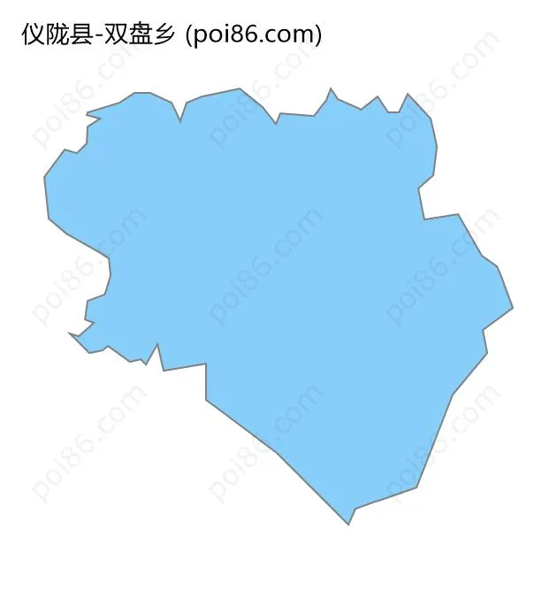 双盘乡边界地图