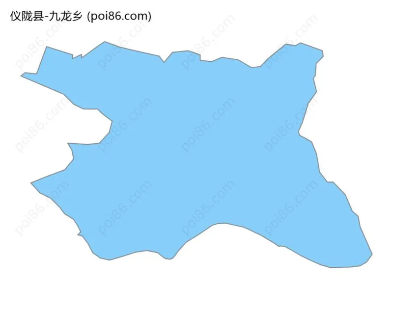 九龙乡边界地图