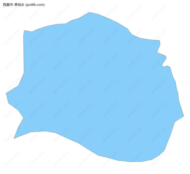 荞地乡边界地图