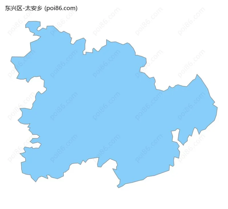 太安乡边界地图