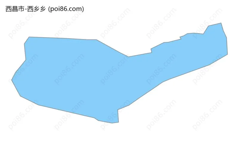 西乡乡边界地图