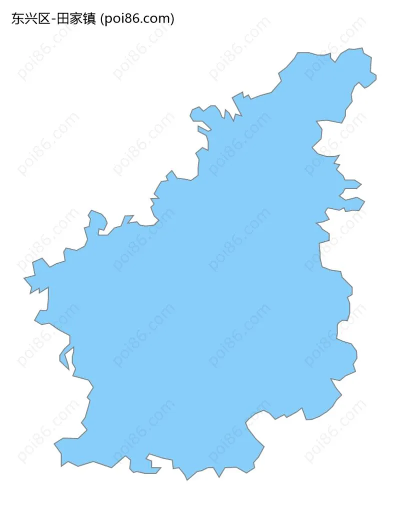 田家镇边界地图