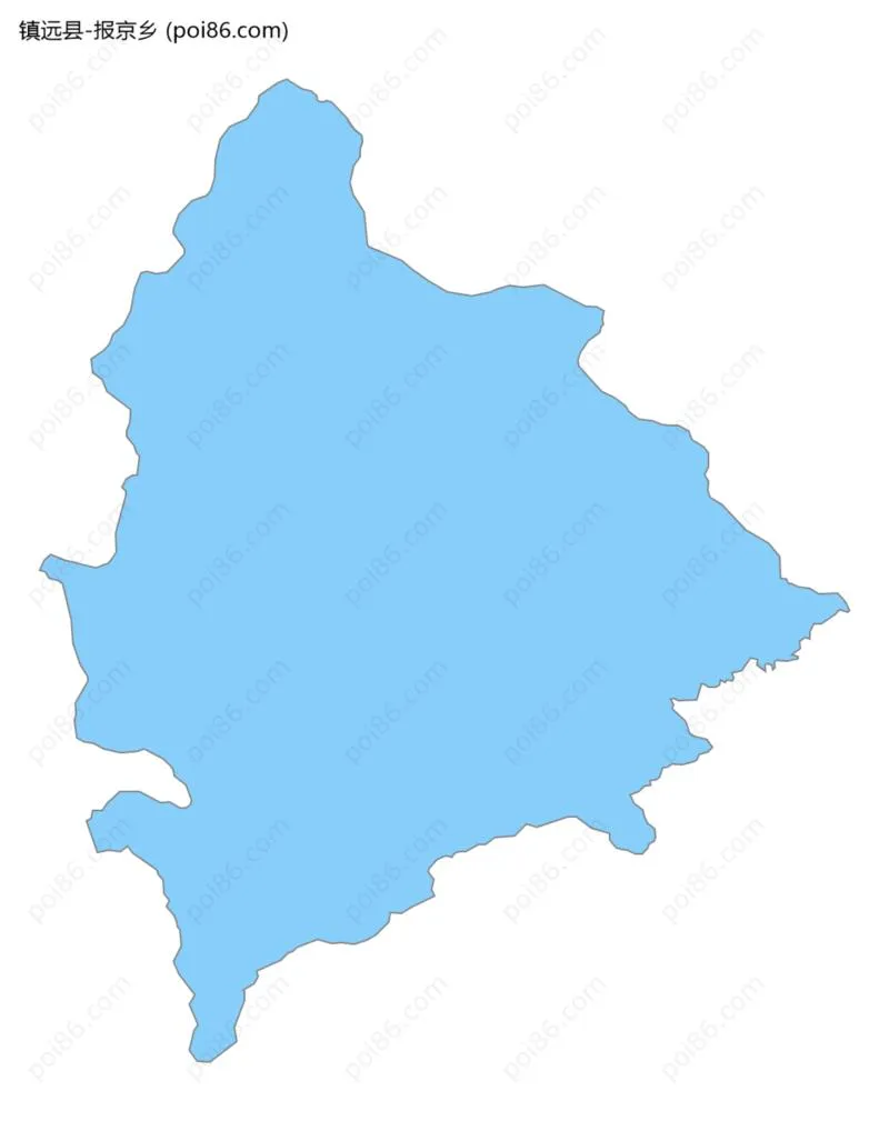 报京乡边界地图