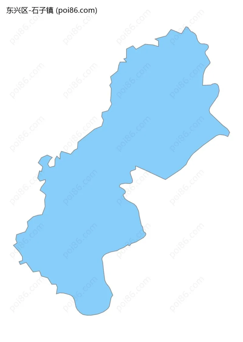 石子镇边界地图