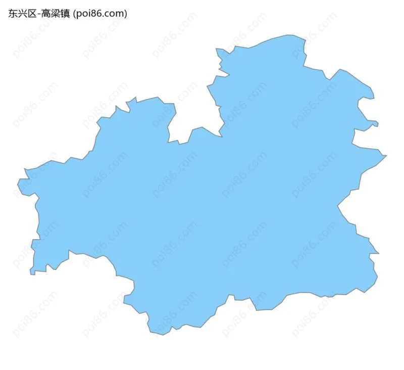 高梁镇边界地图