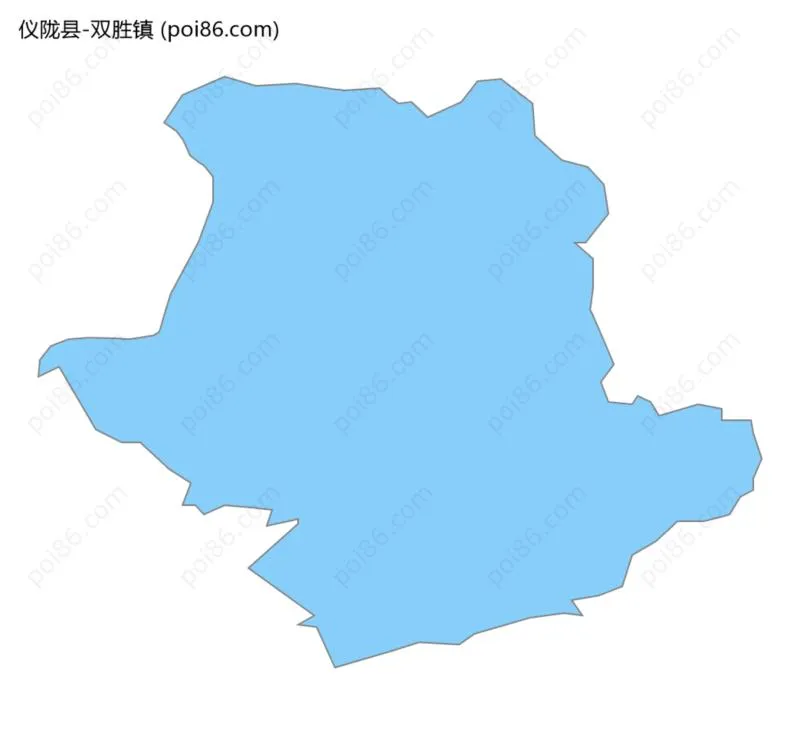 双胜镇边界地图