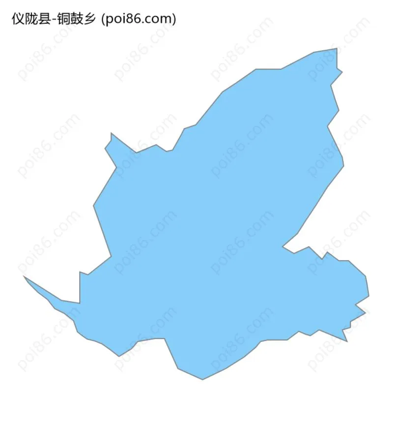 铜鼓乡边界地图