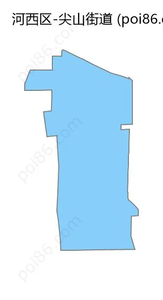 尖山街道边界地图