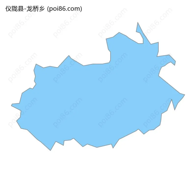 龙桥乡边界地图