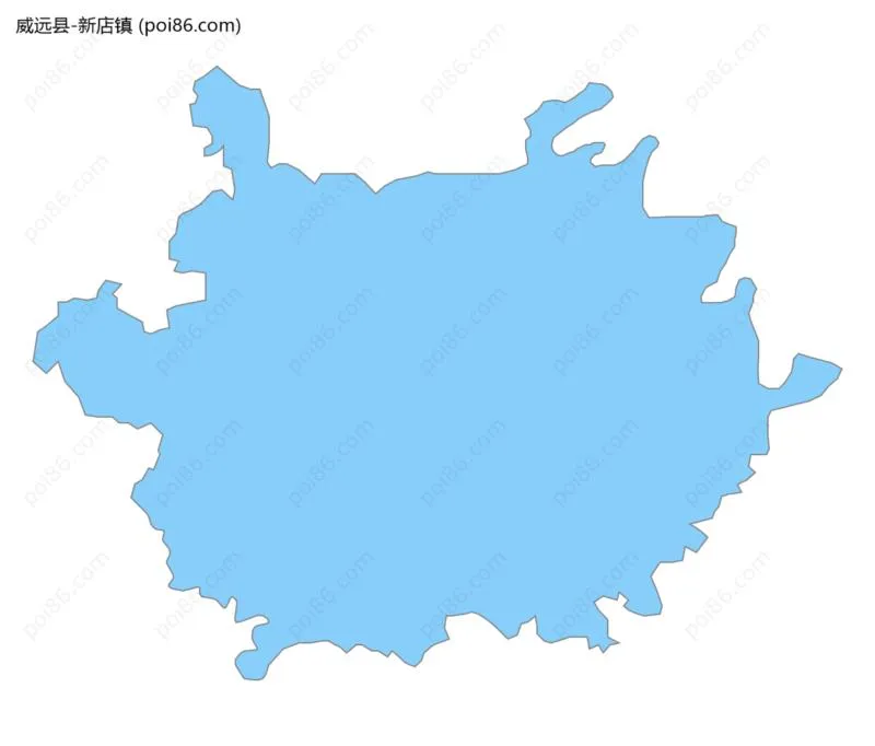 新店镇边界地图