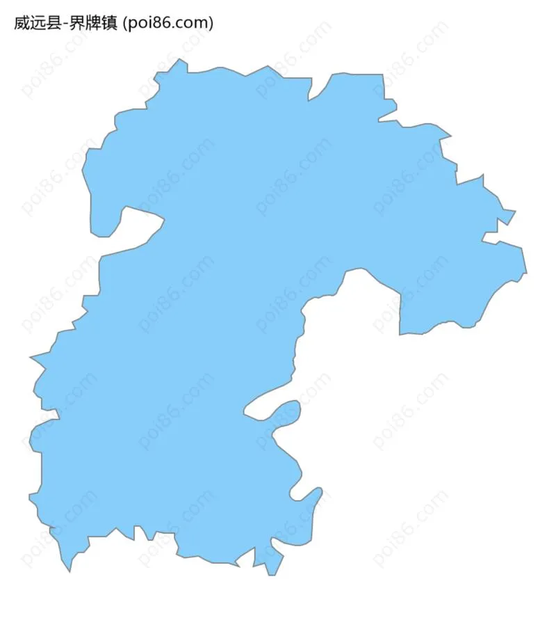 界牌镇边界地图