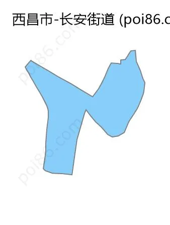 长安街道边界地图