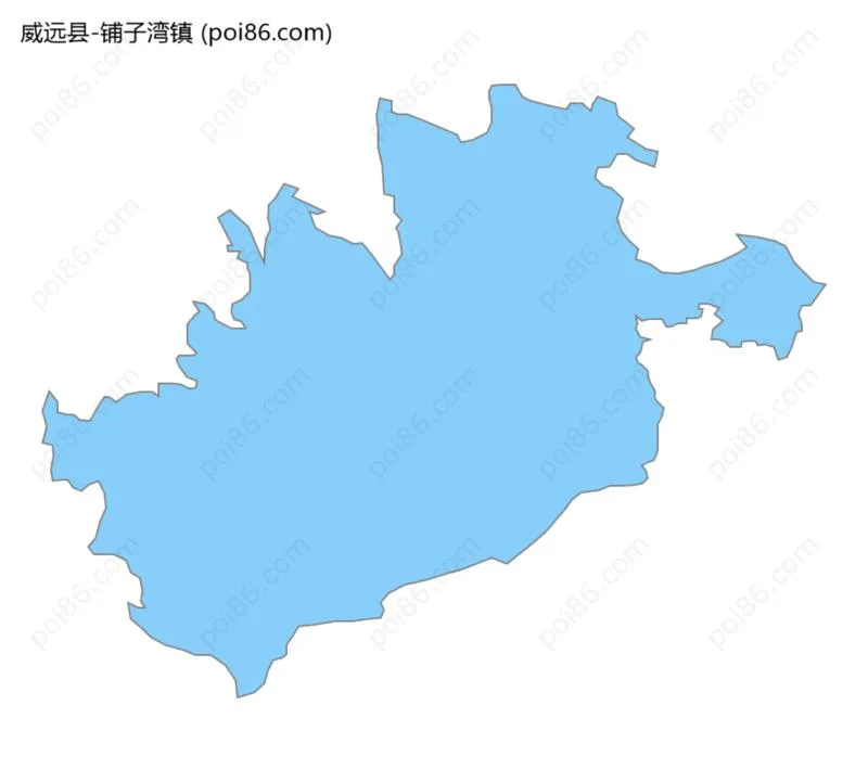 铺子湾镇边界地图