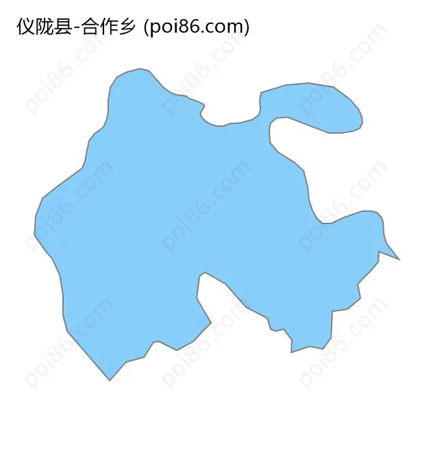 合作乡边界地图