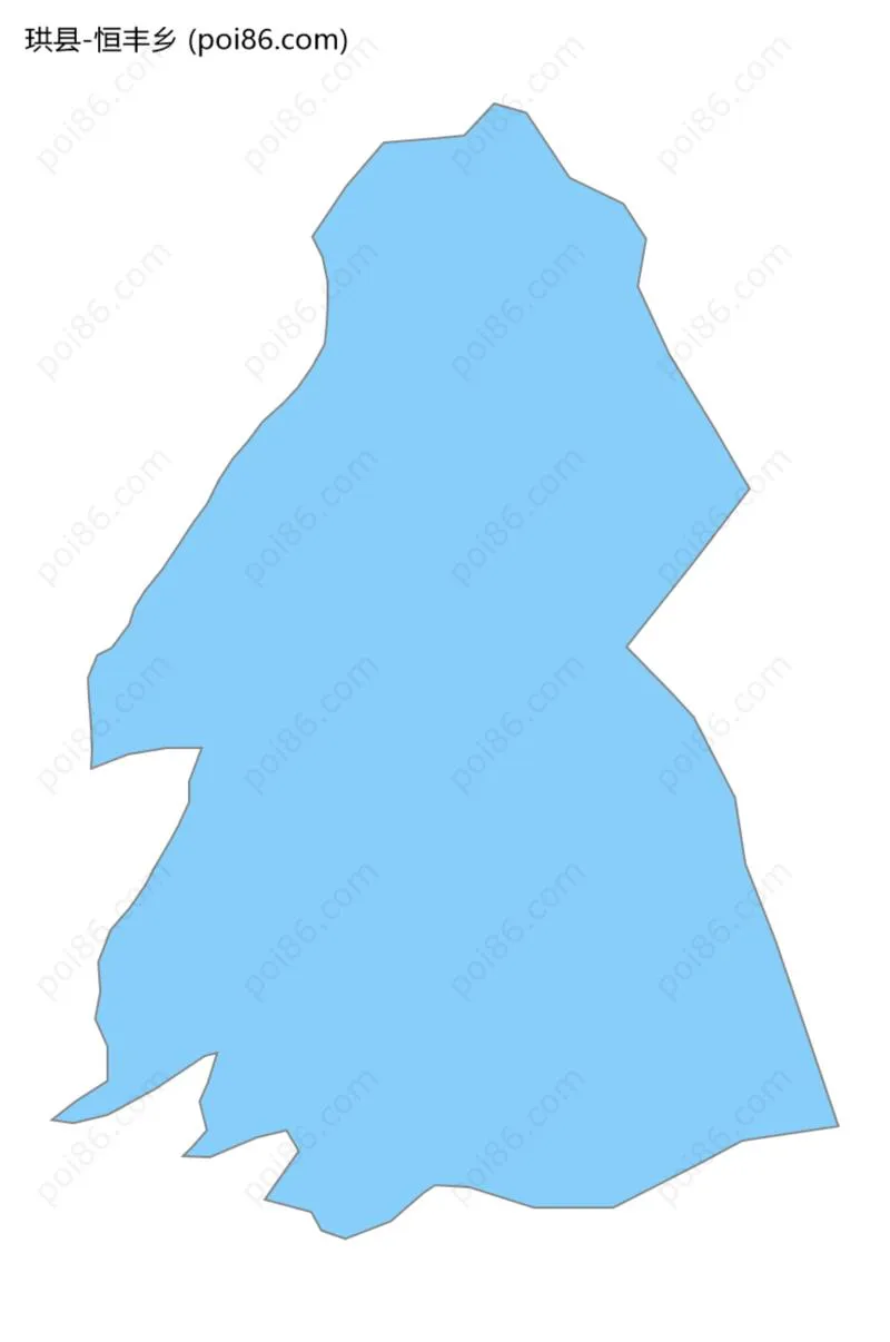 恒丰乡边界地图