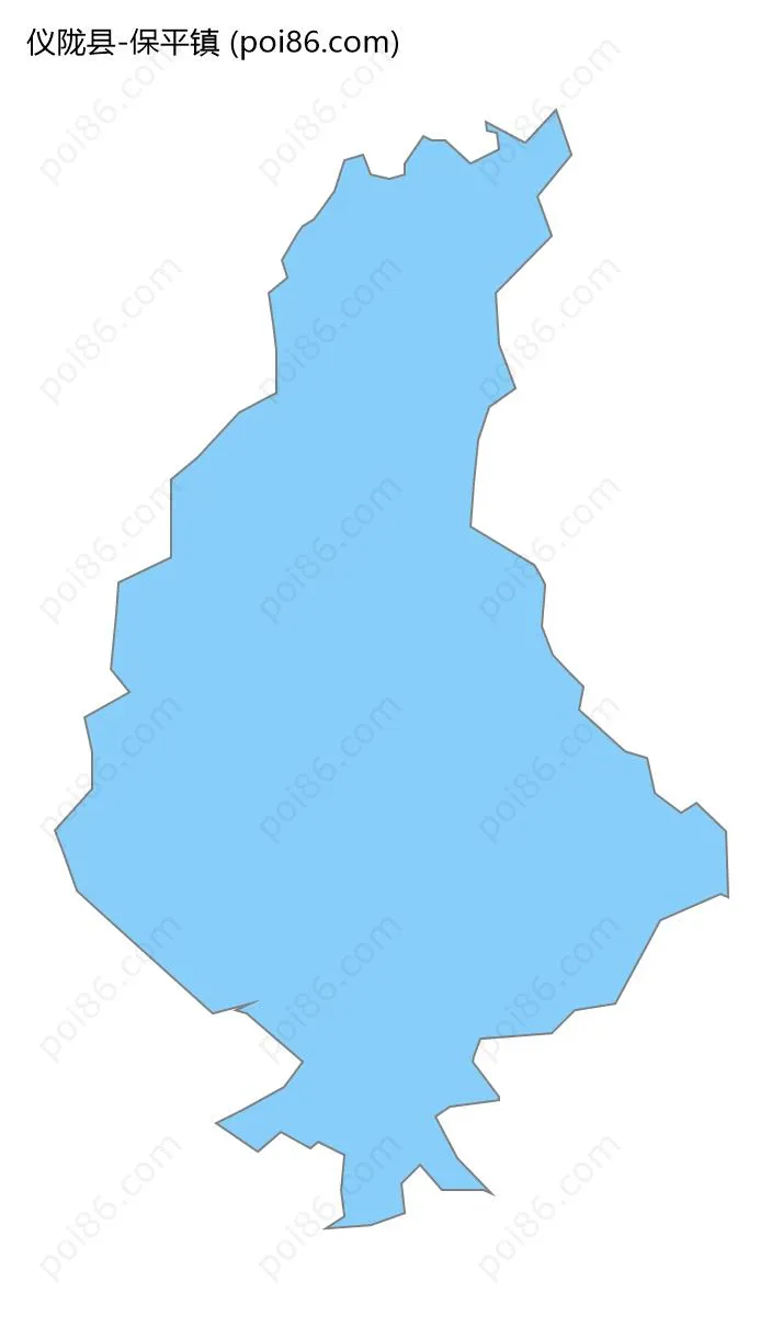 保平镇边界地图