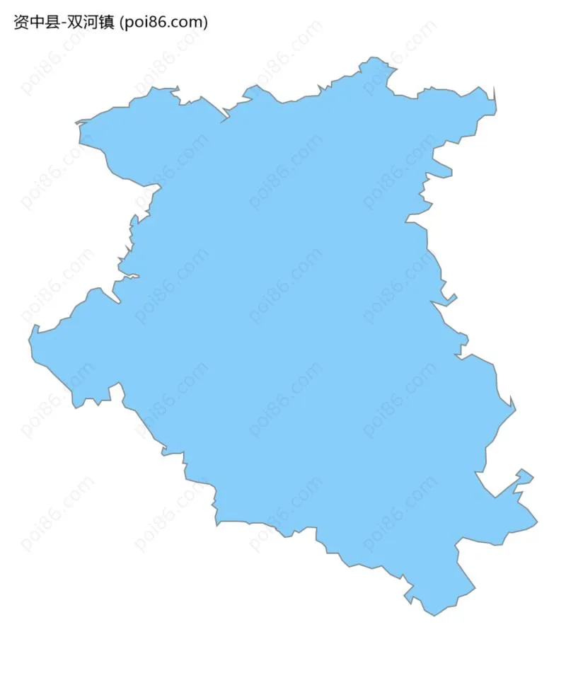 双河镇边界地图