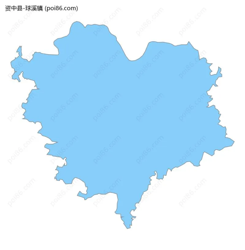 球溪镇边界地图