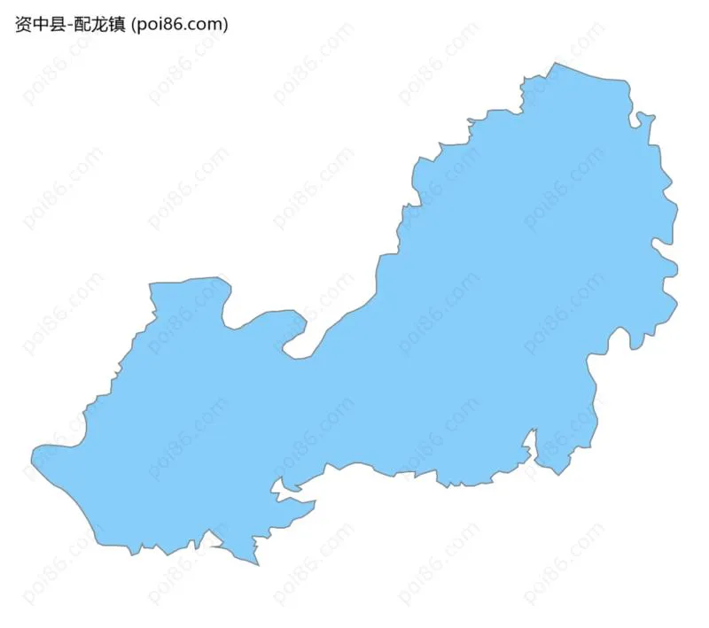 配龙镇边界地图