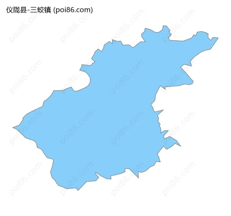 三蛟镇边界地图