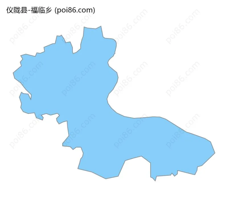 福临乡边界地图