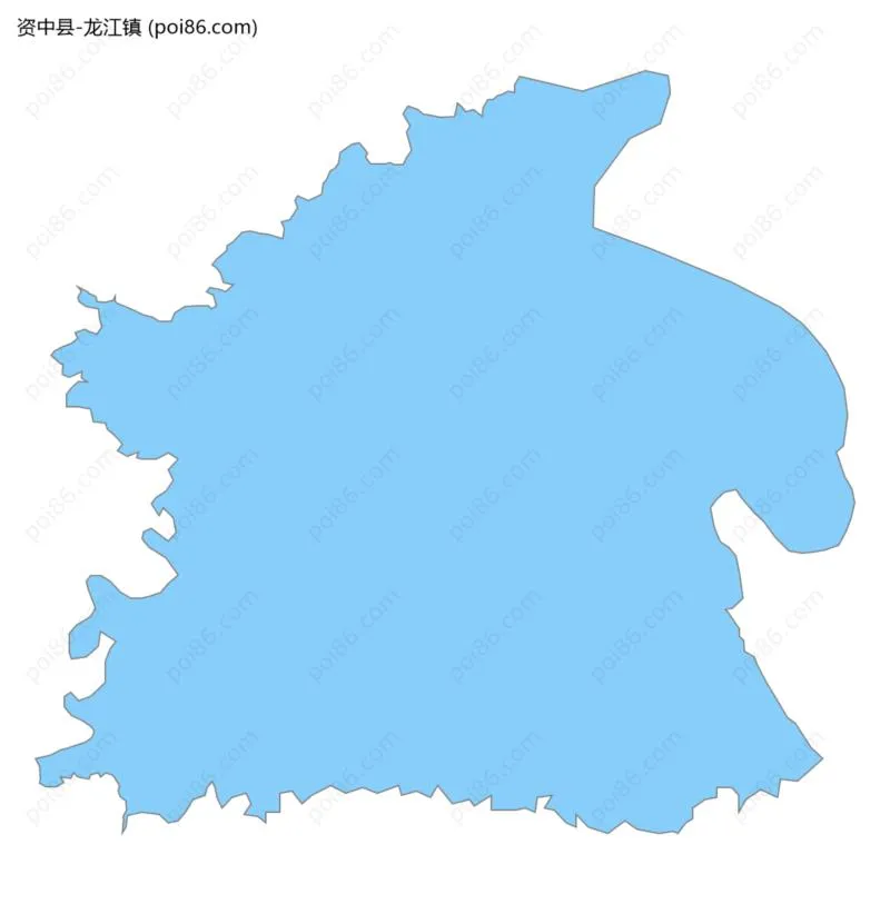 龙江镇边界地图