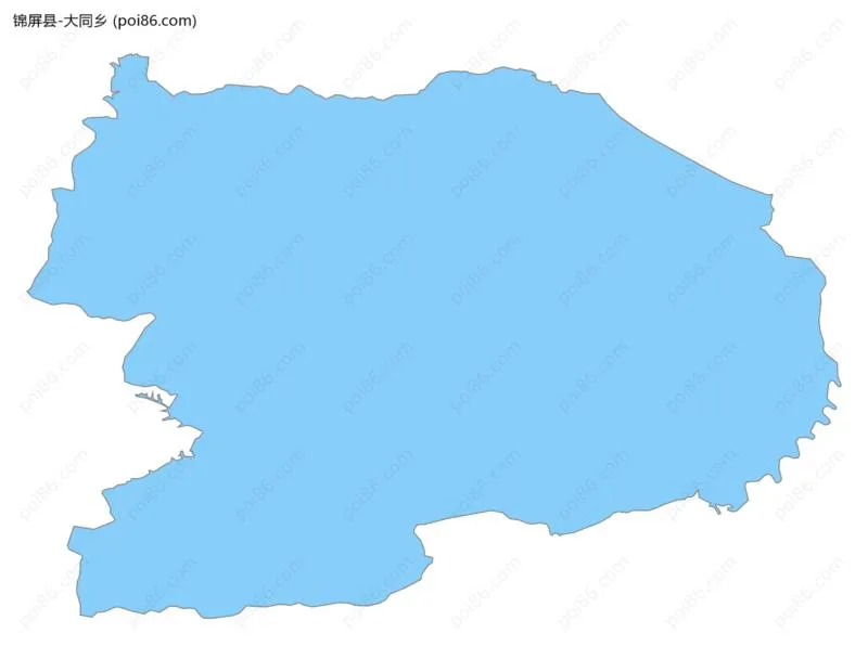 大同乡边界地图