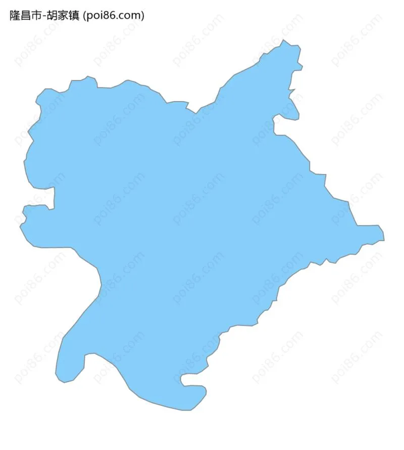 胡家镇边界地图