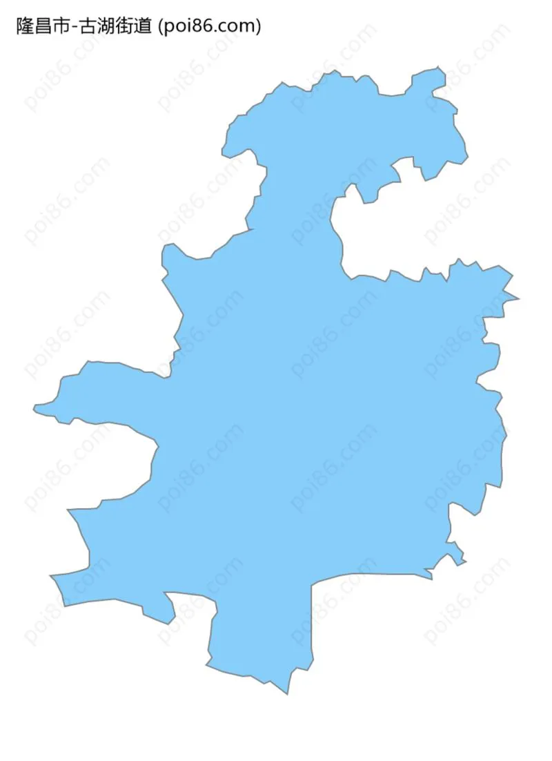古湖街道边界地图
