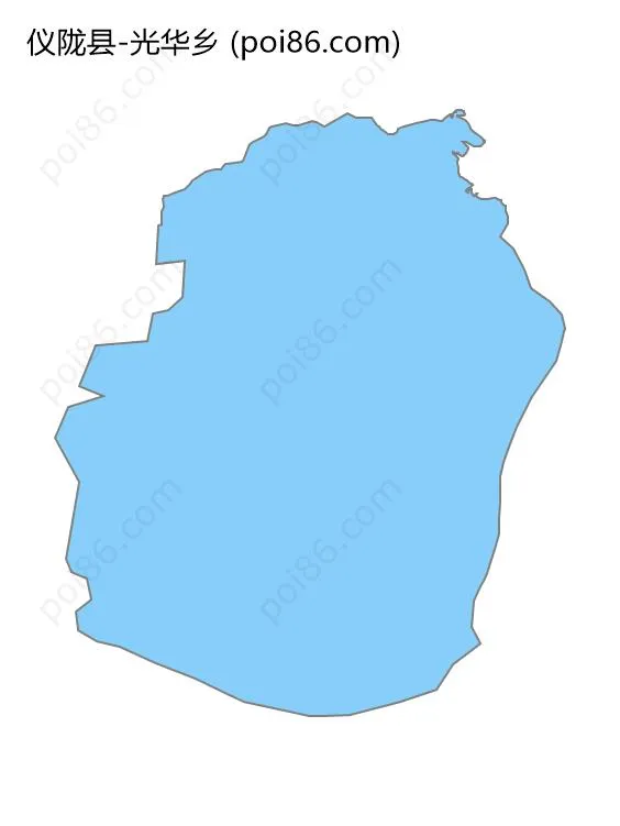 光华乡边界地图