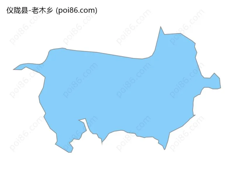 老木乡边界地图