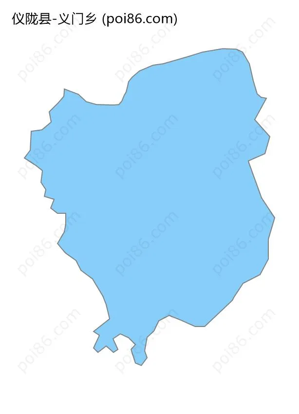 义门乡边界地图