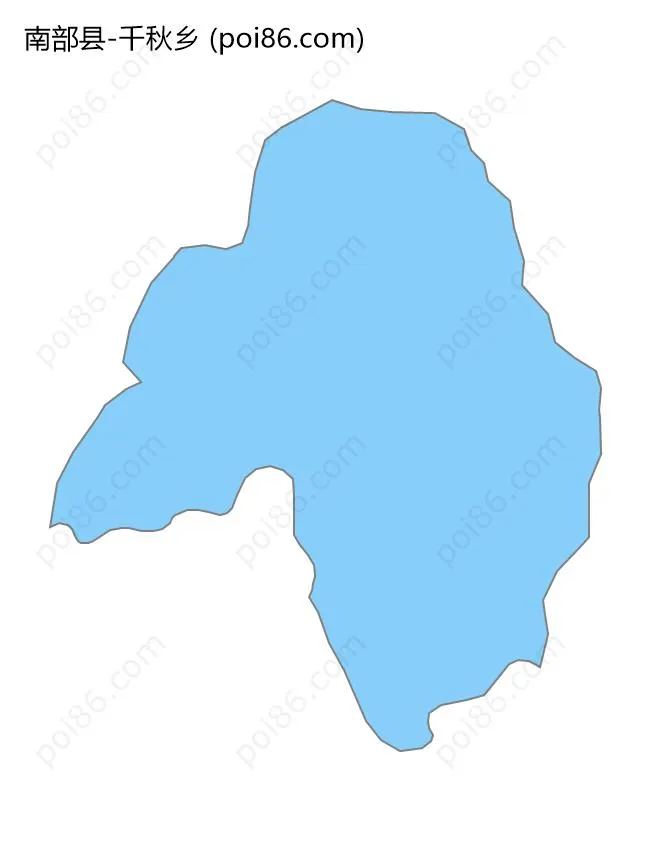 千秋乡边界地图