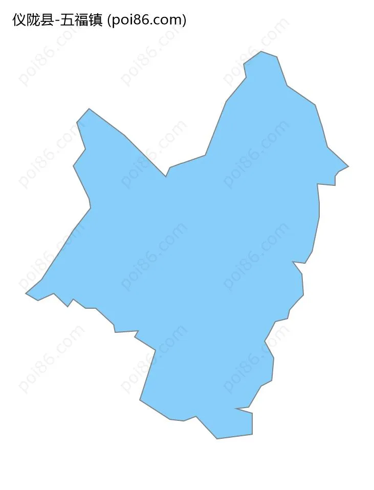 五福镇边界地图