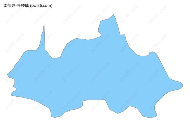 升钟镇边界地图