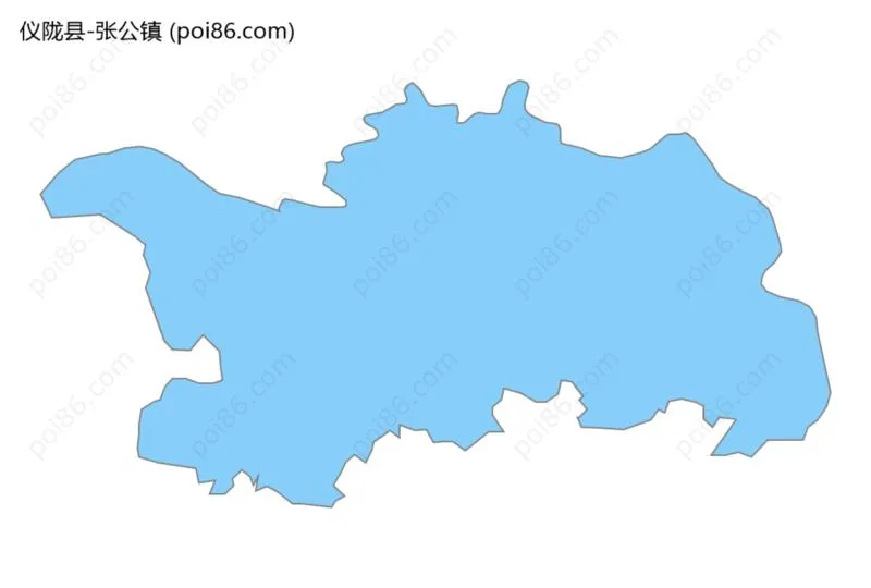 张公镇边界地图