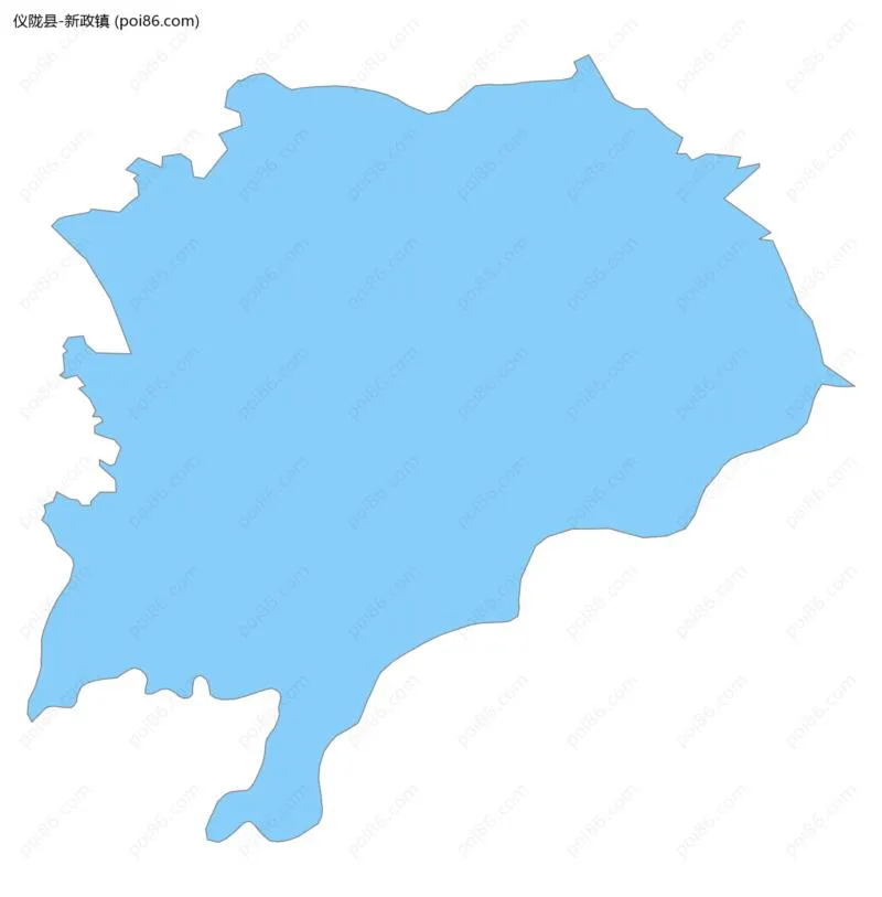 新政镇边界地图