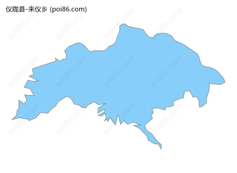 来仪乡边界地图