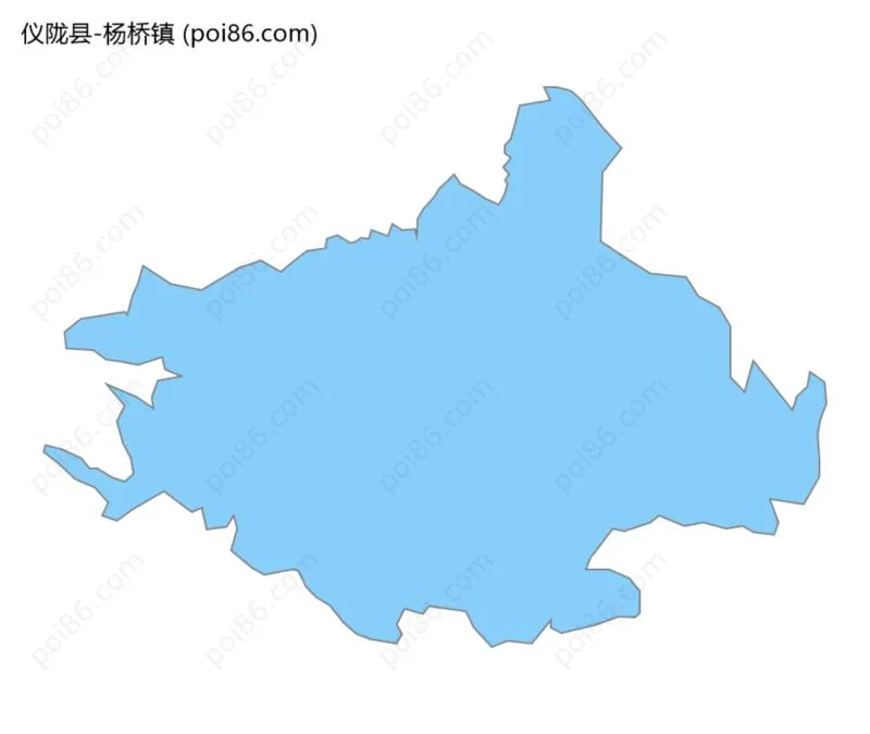 杨桥镇边界地图