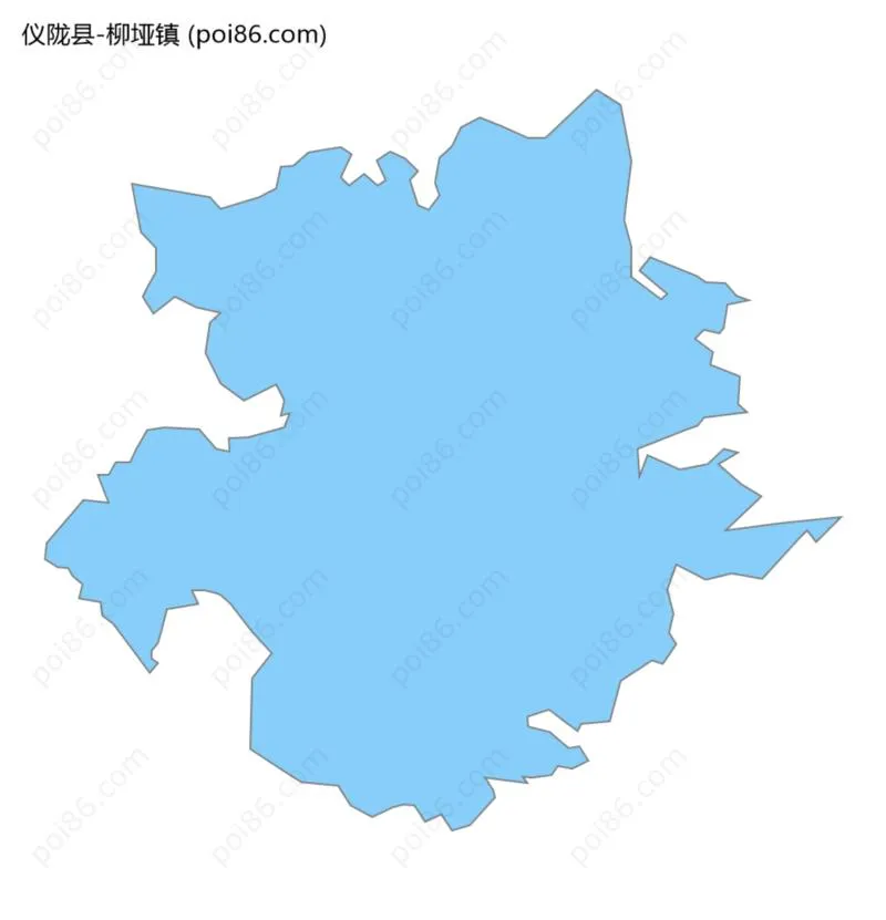 柳垭镇边界地图