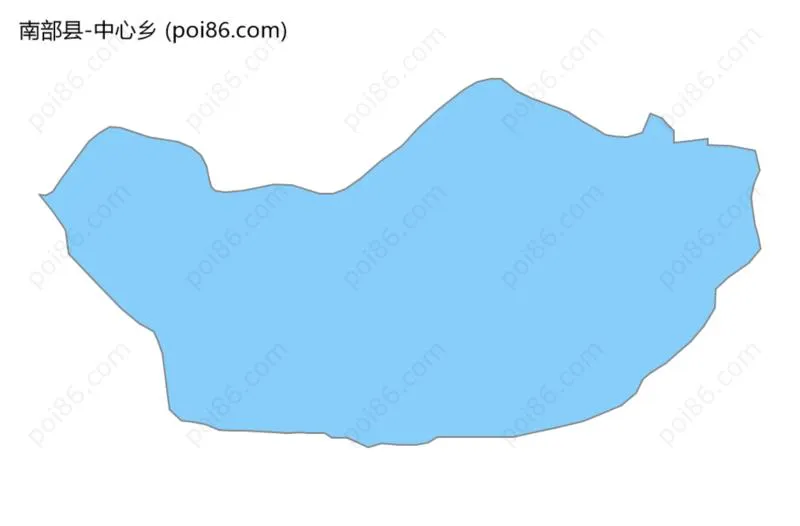 中心乡边界地图