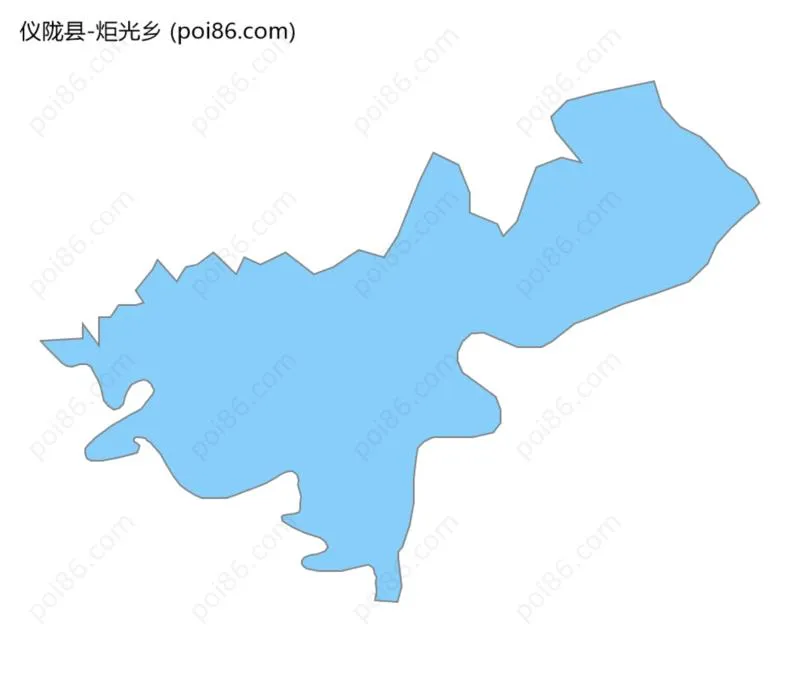 炬光乡边界地图