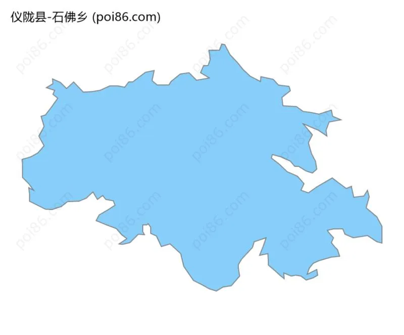 石佛乡边界地图