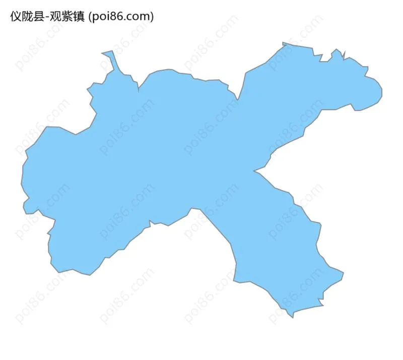 观紫镇边界地图