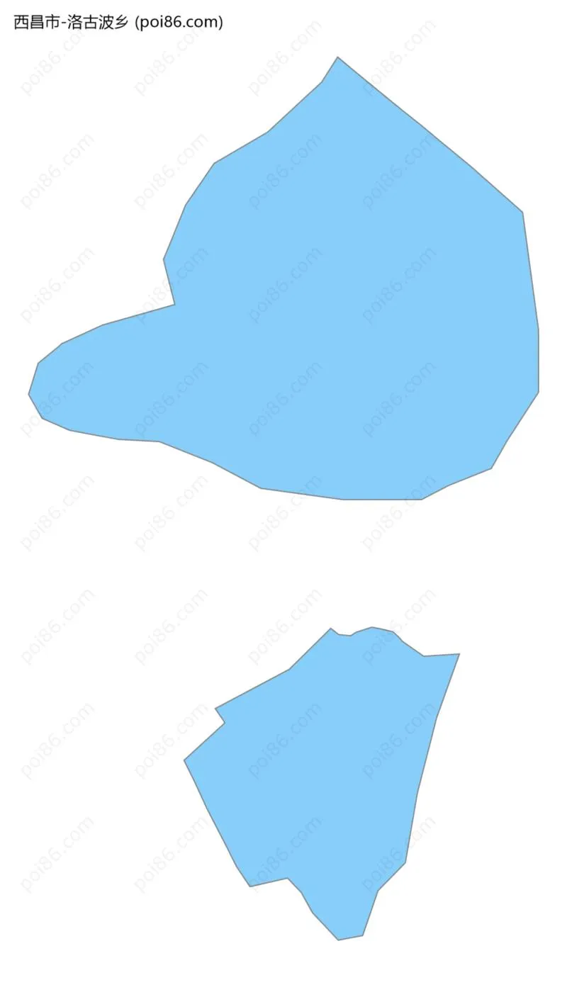 洛古波乡边界地图