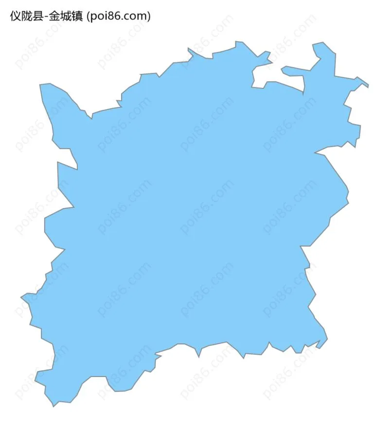 金城镇边界地图