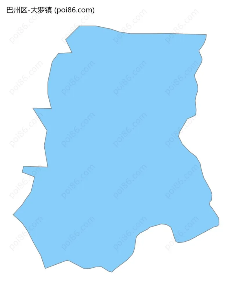 大罗镇边界地图