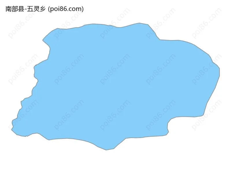 五灵乡边界地图