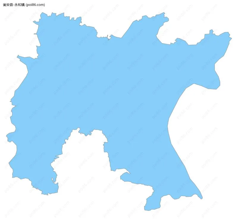 永和镇边界地图