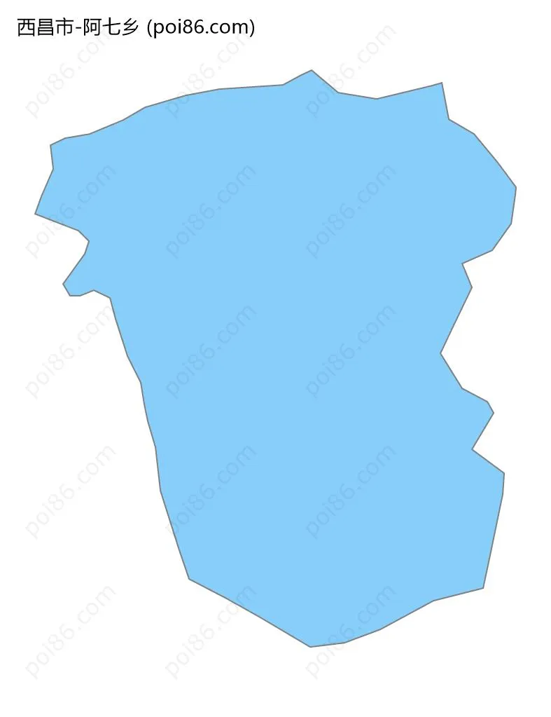 阿七乡边界地图